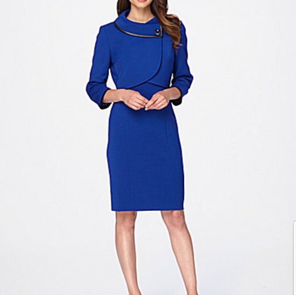 Tahari ASL Cropped Bolero with pencil dress